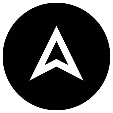 Navigasyon iğne işareti basit simge, vektör illüstrasyonu