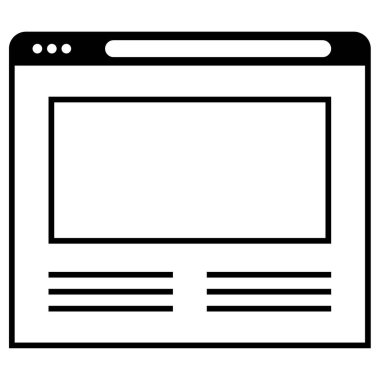 wirefram simgesi vektör illüstrasyonu