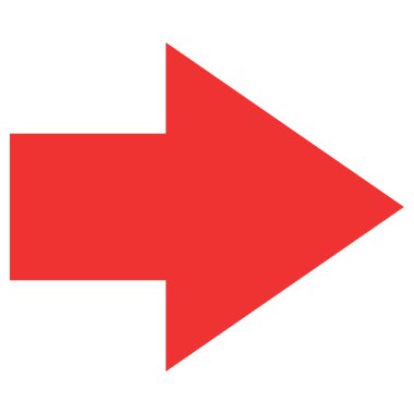 Sağ Ok simgesi, vektör illüstrasyonu