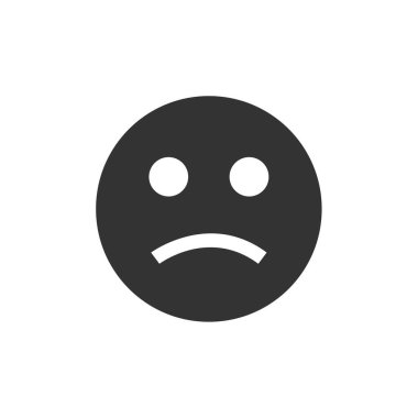 Emoji vektör illüstrasyonu basit simge 