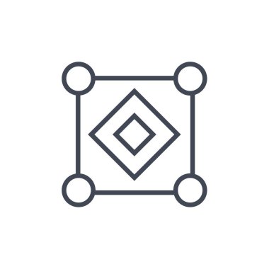 Modern simgeye bağlanan vektör illüstrasyonu     