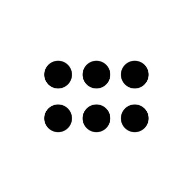 soyut noktalar çember logo tasarım vektörü 