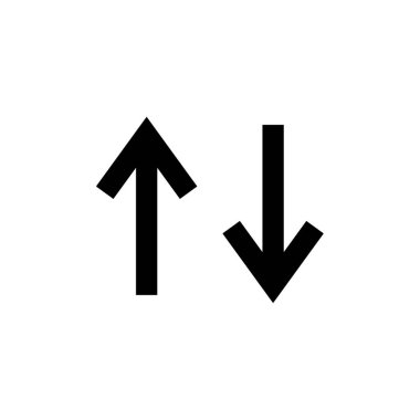 Modern ok simgesinin vektör illüstrasyonu    