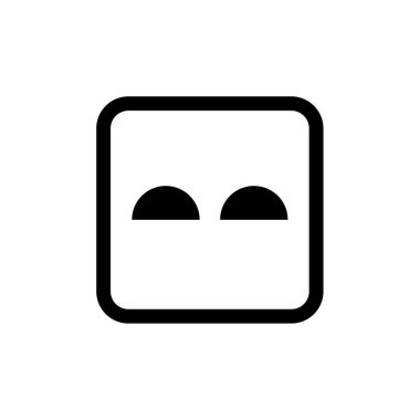 Emoji vektör illüstrasyonu basit simge 