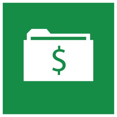 Dolar işareti simgesi. vektör illüstrasyonu 