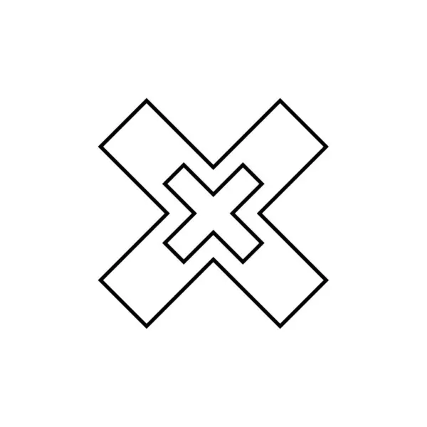 Абстрактна Багатокутна Геометрична Іконка Фігури Векторні Ілюстрації — стоковий вектор