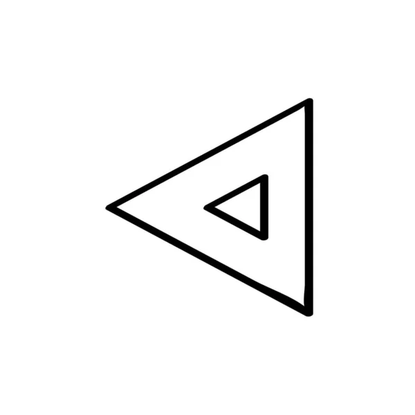 Diseño Flecha Simple Vector Ilustración — Vector de stock