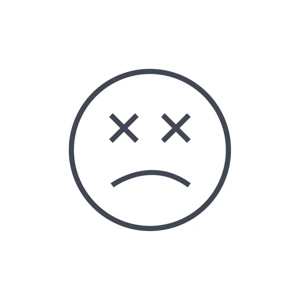 Emoji Wektor Ilustracja Prosty Ikona — Wektor stockowy