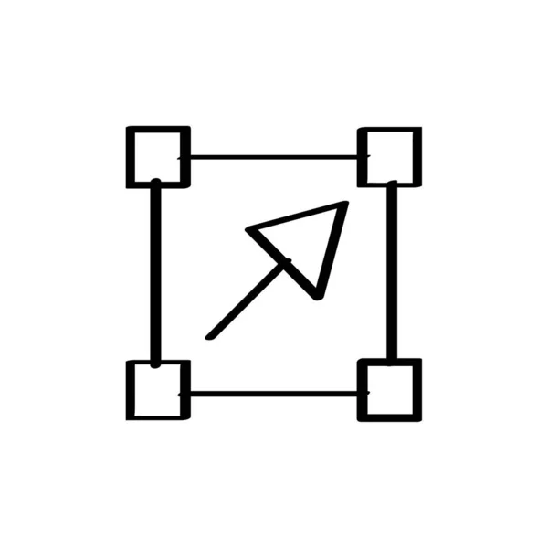 Ikona Ukazatele Šipky Vektorová Ilustrace — Stockový vektor