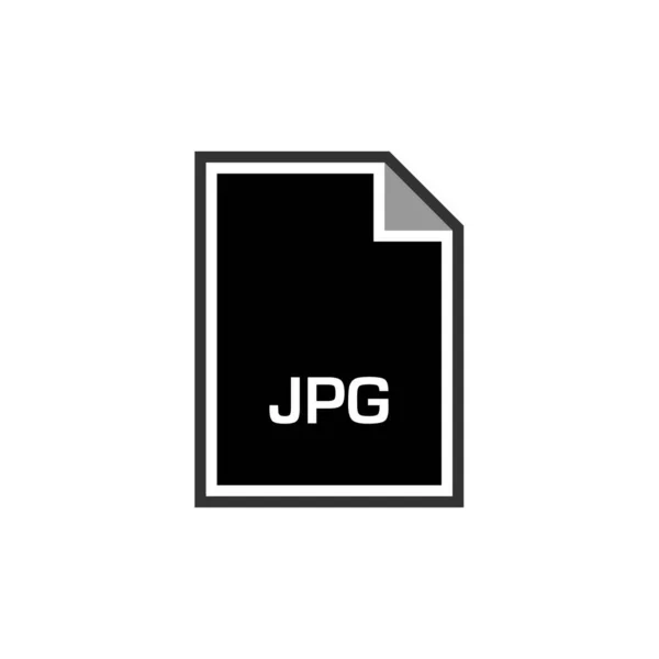 Ikona Souboru Jpg Vektorová Ilustrace Jednoduchý Design — Stockový vektor