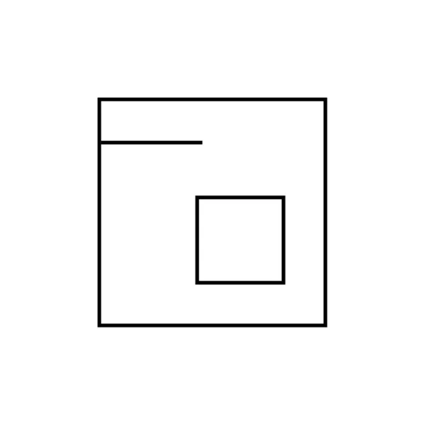 Abstrakt Polygonal Geometrisk Ikon Vektor Illustration — Stock vektor