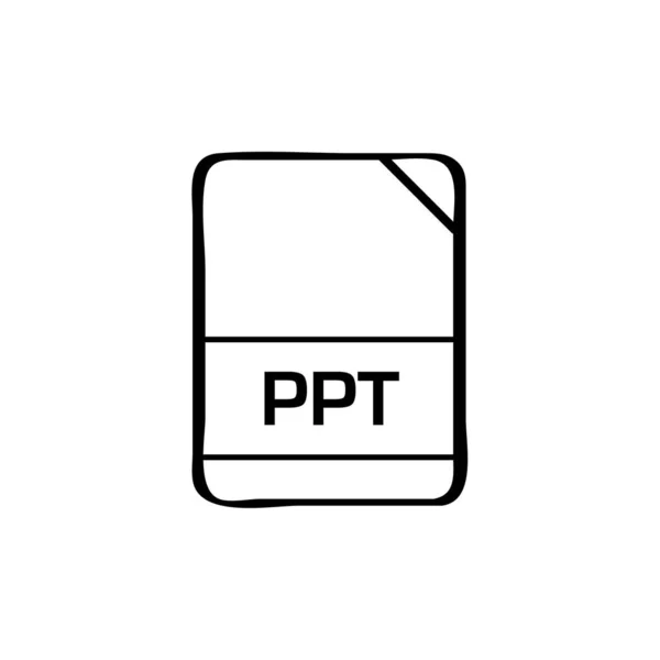 Ppt Dateinamenserweiterung Typ — Stockvektor