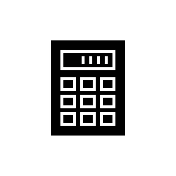 Calculator Simple Icon Vector Illustration — Stock Vector