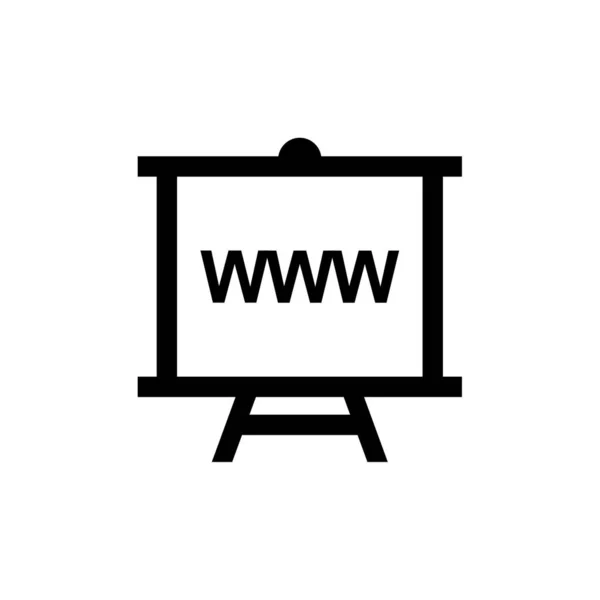 Ikona Wektora Przeglądarki Projektowania Stron Internetowych Aplikacji — Wektor stockowy