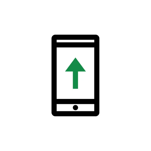 Smartphone Icoon Vector Geïsoleerd Witte Achtergrond Voor Web Mobiele App — Stockvector