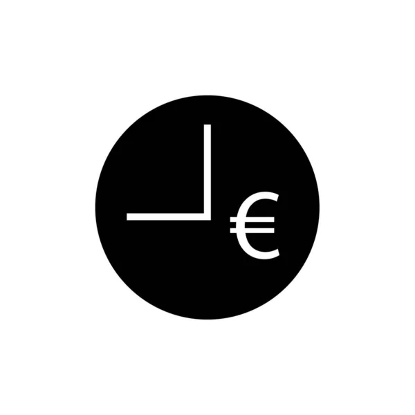 Εικονογράφηση Φορέας Εικονίδιο Ευρώ — Διανυσματικό Αρχείο