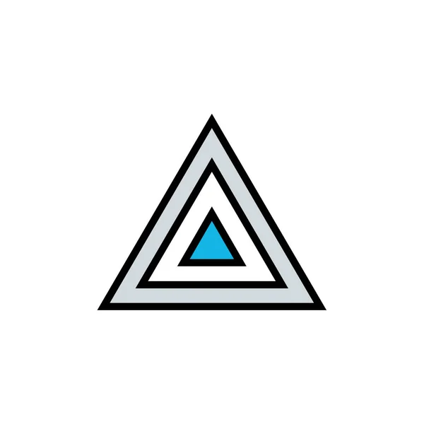 三角形のアイコンベクトル図シンプルなデザイン — ストックベクタ