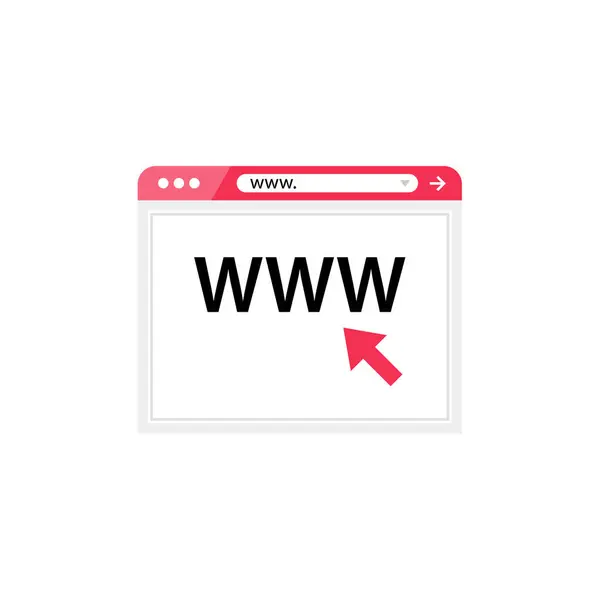Icona Vettoriale Del Browser Progettazione Siti Web App — Vettoriale Stock