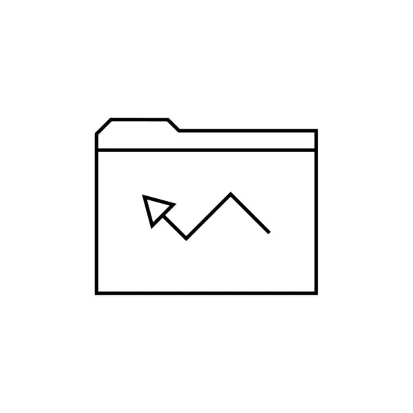 Folder Web Icon Simple Illustration — Stock Vector