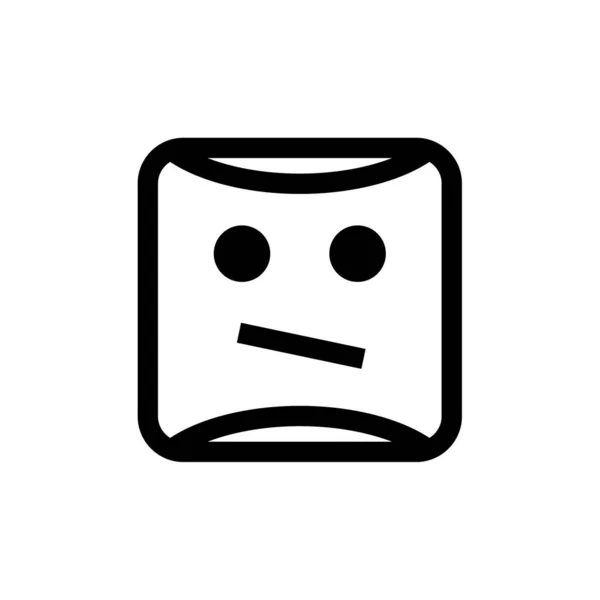 Emoji Vektör Illüstrasyonu Basit Simge — Stok Vektör