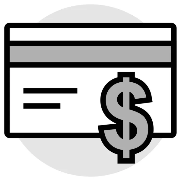 Dinheiro Ícone Web Design Simples —  Vetores de Stock