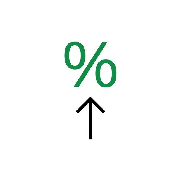 Pourcentage Icône Réduction Illustration Vectorielle — Image vectorielle