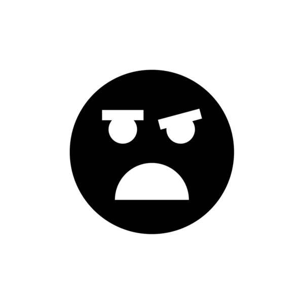 Ícone Emoji Expressão Facial Símbolo Emoção Ilustração Vetorial — Vetor de Stock