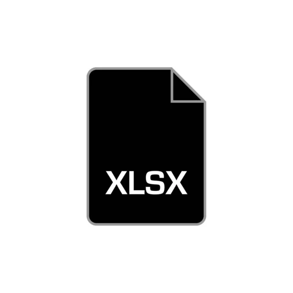 Xlsx Extensie Document Naam — Stockvector