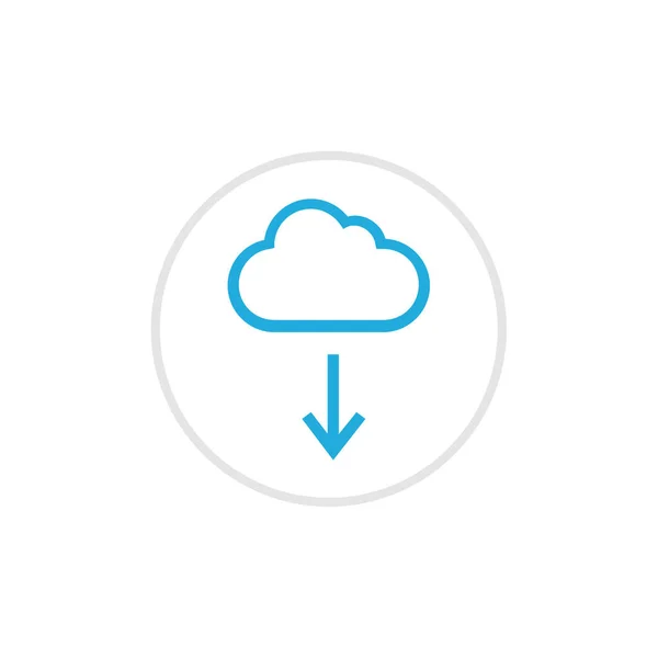 Cloud Download Icon Vector Illustration — Stock Vector