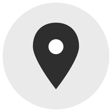 konum belirleyici simgesi. düz tasarım biçimi