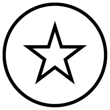 Yıldız. Web simgesi basit illüstrasyon