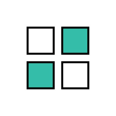 üçgen simgesi, vektör illüstrasyonu basit tasarım