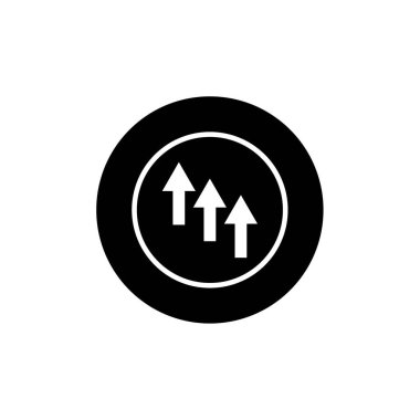 Modern ok simgesinin vektör illüstrasyonu    