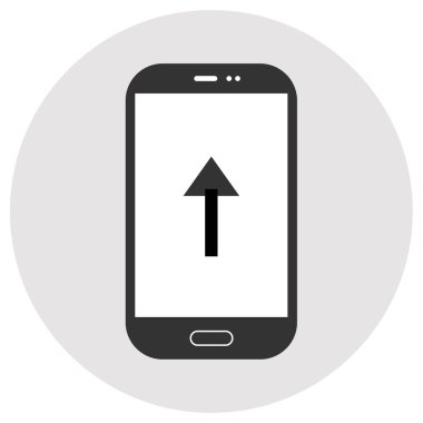 cep telefonu simgesi. vektör illüstrasyonu