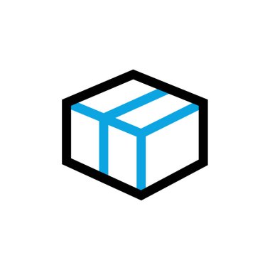 kutu simgesi vektör illüstrasyonu 