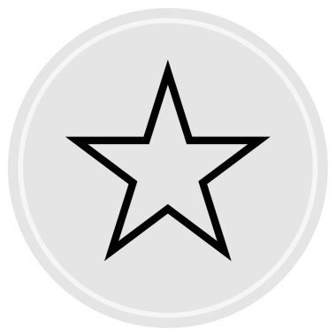 Yıldız simgesi, vektör çizimi. düz tasarım biçimi