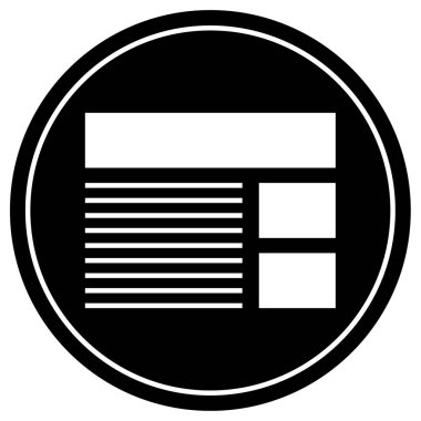 wirefram simgesi vektör illüstrasyonu