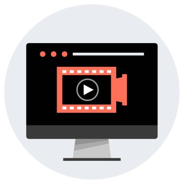 izleyici simgesi, görüntü simgesi, vektör illüstrasyonu  