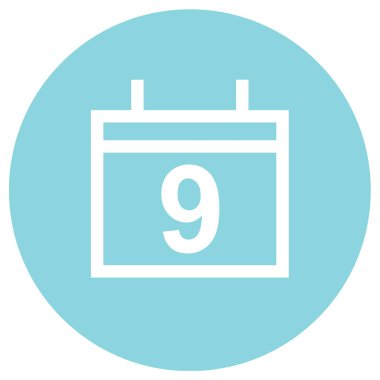 Takvim simgesi vektör illüstrasyonu 