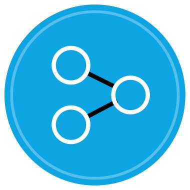 veri web simgesi, vektör illüstrasyonunu paylaş