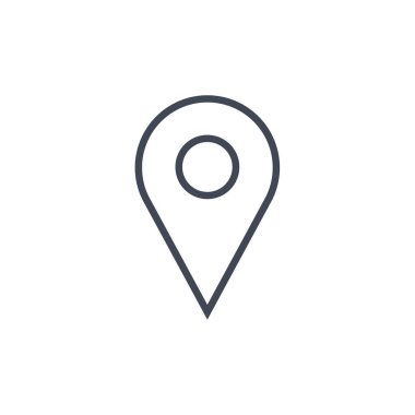 konum simgesi vektör illüstrasyonu