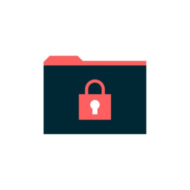 Kilit simgesi, güvenlik vektör işareti        