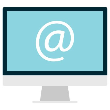 e- posta web simgesi, basit illüstrasyon