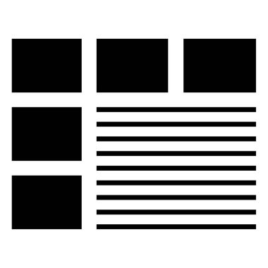 wirefram simgesi vektör illüstrasyonu