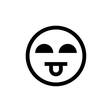 İfade simgesi, yüz ifadesi, duygu sembolü, vektör illüstrasyonu