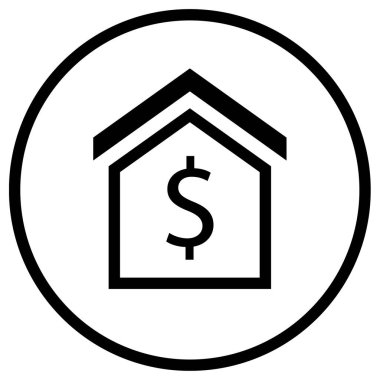 Dolar. Web simgesi basit illüstrasyon