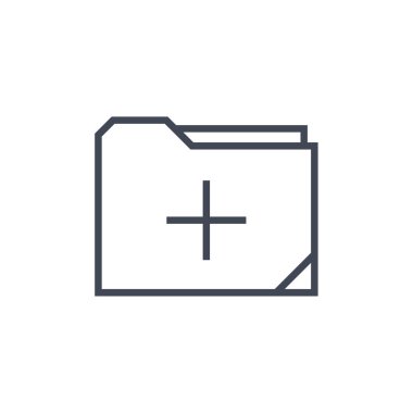 klasör arşivi. Web simgesi basit illüstrasyon     