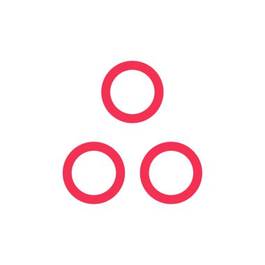 soyut noktalar çember logo tasarım vektörü 