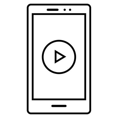 smartphone aygıt simge vektör illüstrasyon izole 