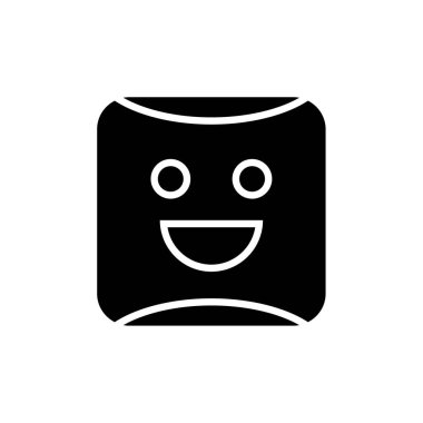 emoji, yüz ifadesi sembolü, simge simgesi, vektör illüstrasyonu